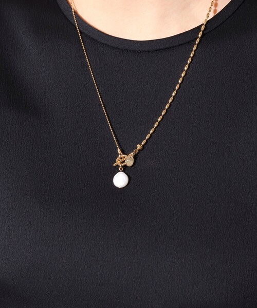 NOLLEY’S（ノーリーズ）の「2ボールチェーンネックレス（ネックレス・レディース・ゴールド/シルバー・FREE）」の9枚目の写真