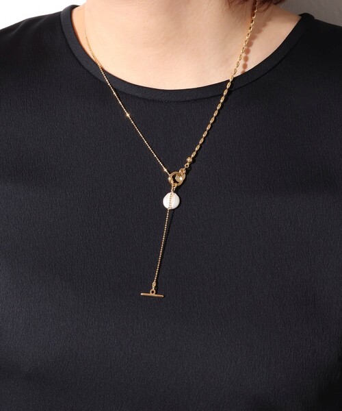 NOLLEY’S（ノーリーズ）の「2ボールチェーンネックレス（ネックレス・レディース・ゴールド/シルバー・FREE）」の5枚目の写真