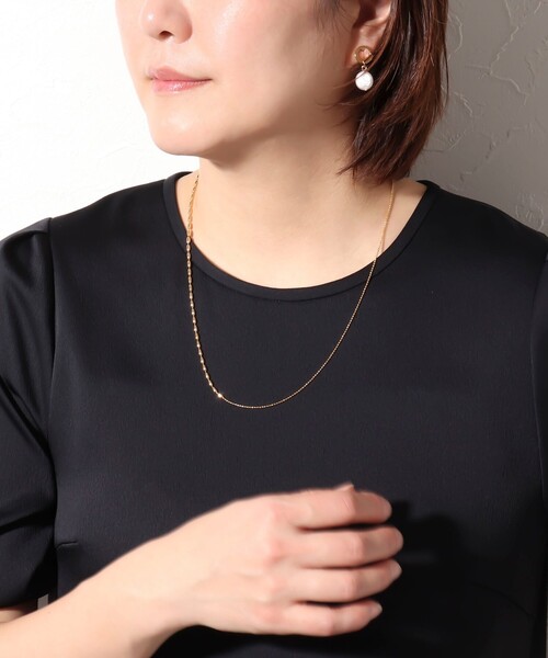 NOLLEY’S（ノーリーズ）の「2ボールチェーンネックレス（ネックレス・レディース・ゴールド/シルバー・FREE）」の6枚目の写真