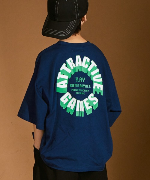 PAIRMANON STREET(ペアマノンストリート)の「【PAIRMANON STREET】アソート バックプリント ビッグシルエット 半袖 Tシャツ(Tシャツ/カットソー・キッズ・ブラック系その他2/ブルー系その他2/イエロー系その他/ブラック系その他/ブラック系その他3/ベージュ系その他3/ホワイト系その他2/ブルー系その他/レッド系その他/ブラック系その他4/ホワイト系その他/ベージュ系その他/ベージュ系その他2・100/150/130/140/90/110/120)」の11枚目の写真