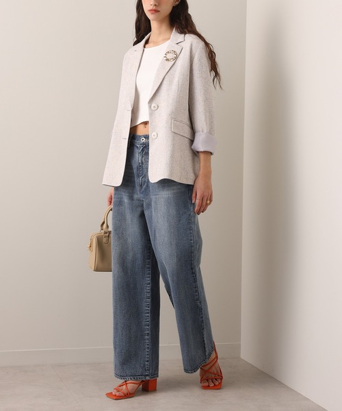 one after another NICE CLAUP（ワンアフターアナザーナイスクラップ）の「【OTONA NICE】ワイドデニム/4サイズ展開（デニムパンツ・レディース・ブルー・SMALL/MEDIUM/LARGE/X-LARGE）」の16枚目の写真