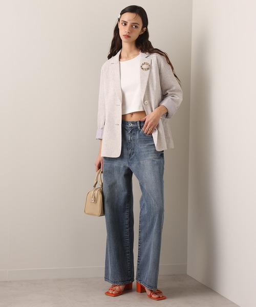 one after another NICE CLAUP（ワンアフターアナザーナイスクラップ）の「【OTONA NICE】ワイドデニム/4サイズ展開（デニムパンツ・レディース・ブルー・SMALL/MEDIUM/LARGE/X-LARGE）」の17枚目の写真