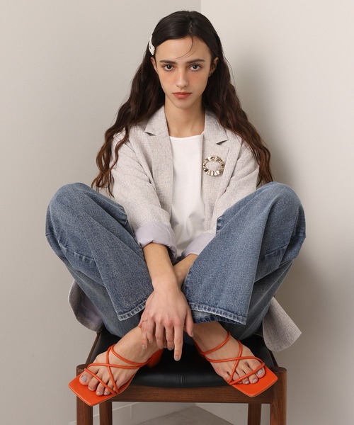 one after another NICE CLAUP（ワンアフターアナザーナイスクラップ）の「【OTONA NICE】ワイドデニム/4サイズ展開（デニムパンツ・レディース・ブルー・SMALL/MEDIUM/LARGE/X-LARGE）」の14枚目の写真