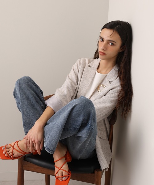 one after another NICE CLAUP（ワンアフターアナザーナイスクラップ）の「【OTONA NICE】ワイドデニム/4サイズ展開（デニムパンツ・レディース・ブルー・SMALL/MEDIUM/LARGE/X-LARGE）」の13枚目の写真