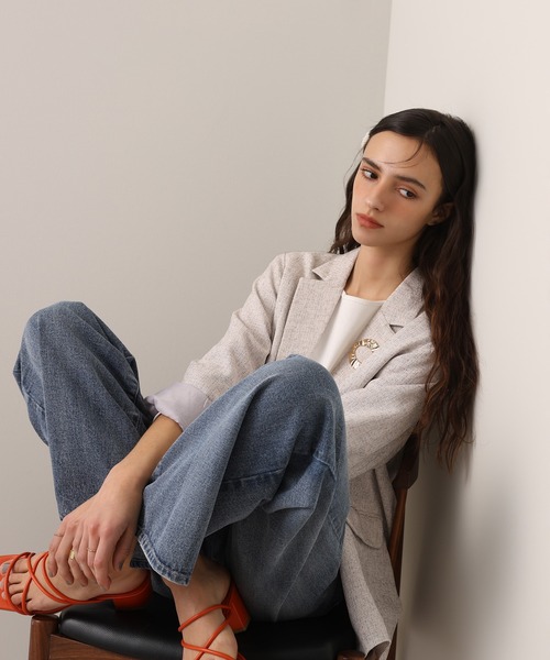 one after another NICE CLAUP（ワンアフターアナザーナイスクラップ）の「【OTONA NICE】ワイドデニム/4サイズ展開（デニムパンツ・レディース・ブルー・SMALL/MEDIUM/LARGE/X-LARGE）」の12枚目の写真