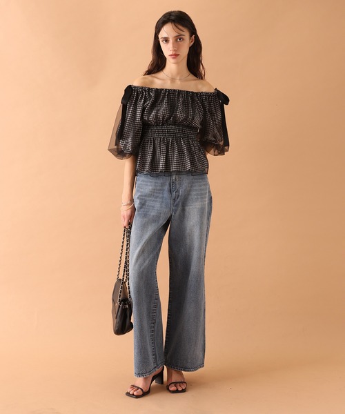 one after another NICE CLAUP（ワンアフターアナザーナイスクラップ）の「【OTONA NICE】ワイドデニム/4サイズ展開（デニムパンツ・レディース・ブルー・SMALL/MEDIUM/LARGE/X-LARGE）」の7枚目の写真