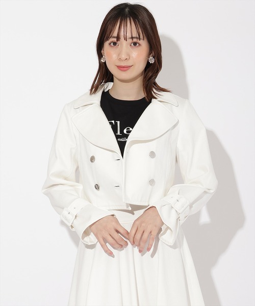 WILLSELECTION（ウィルセレクション）の「デニムWボタンジャケット（デニムジャケット・レディース・ダークブルー/オフホワイト・FREE）」の15枚目の写真