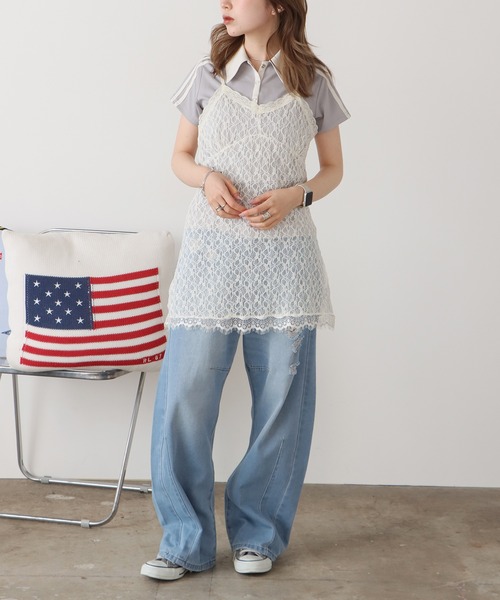 AO2（アオズ）の「Lace Camisole / レースキャミソール（キャミソール・レディース・アイボリー・FREE）」の3枚目の写真