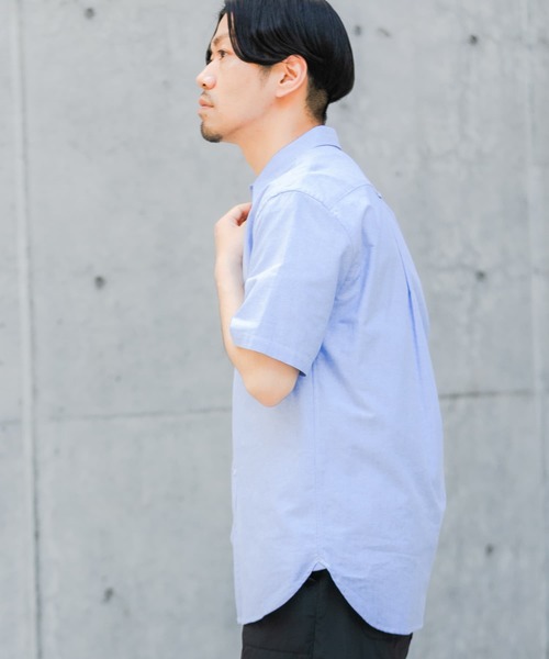 URBAN RESEARCH ROSSO MEN（アーバンリサーチロッソメン）の「『抗菌/消臭』『XXLサイズあり』ハイパフォーマンスオックス半袖シャツ（シャツ/ブラウス・メンズ・ブラック系その他/グレー/ブラック/グレー系その他/ライトブルー/グリーン系その他/ネイビー/ブルー系その他/インディゴブルー/ストライプ/ホワイト・SMALL/MEDIUM/LARGE/X-LARGE/XX-LARGE）」の22枚目の写真