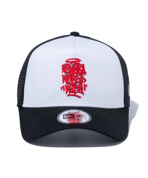 NEW ERA（ニューエラ）の「NEW ERA/ニューエラ キャップ FORTY A-Frame トラッカー Graffiti 14109720（キャップ・メンズ・グレー/ホワイト×ブラック/ブラック・FREE）」の5枚目の写真