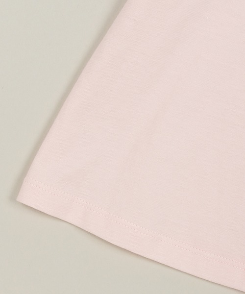 Love&Peace&Money（ラブアンドピースアンドマネー）の「小花柄コンビ半袖ブラウス（シャツ/ブラウス・キッズ・ライトピンク/オフホワイト・80ｃｍ/90cm/100cm/110cm/120cm/130cm）」の7枚目の写真