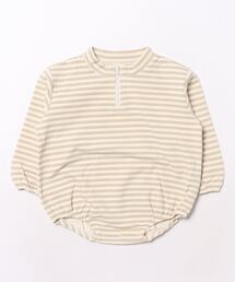 【Bs】【it】【Quincy Mae】FLEECE BODHI ROMPER || SAND STRIPE