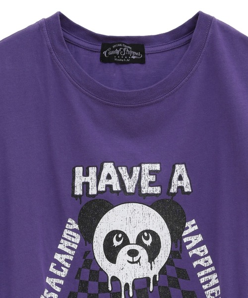 Candy Stripper(キャンディストリッパー)の「HAVE A MAD DAY BIG Tシャツ(Tシャツ/カットソー・レディース・イエロー/パープル/オフホワイト/ブラック・2)」の7枚目の写真