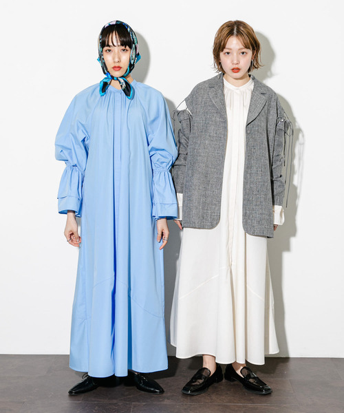 KBF（ケイビーエフ）の「フレアスリーブワンピース（ワンピース・レディース・ブラウン系その他/ブルー/オフホワイト・36/38）」の16枚目の写真