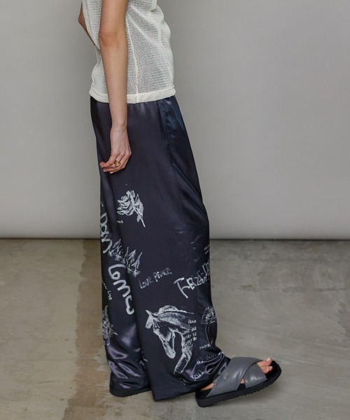 パンツ MAISON SPECIAL Embroidery Easy Pants Embroidery Easy Pants/エンブロイダリーイージーパンツ【MAISON