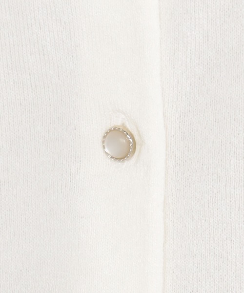 FOUND GOOD(ファウンドグッド)の「アソートボタンシアーCD/LS(ニット/セーター・レディース・アイボリー/ブラック/ベージュ/パープル系2・S/M/L)」の14枚目の写真