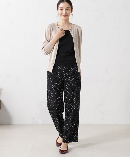 FOUND GOOD(ファウンドグッド)の「アソートボタンシアーCD/LS(ニット/セーター・レディース・アイボリー/ブラック/ベージュ/パープル系2・S/M/L)」の7枚目の写真