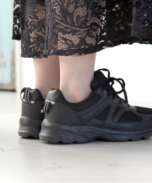 SLACK FOOTWEAR（スラックフットウェア）の「【LEFACILE】防水厚底スニーカー（スニーカー・レディース・ライトグレー/ブラック・23/24/22.5/24.5/23.5）」の20枚目の写真