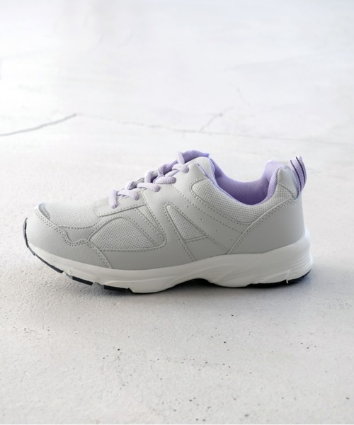 SLACK FOOTWEAR（スラックフットウェア）の「【LEFACILE】防水厚底スニーカー（スニーカー・レディース・ライトグレー/ブラック・23/24/22.5/24.5/23.5）」の6枚目の写真