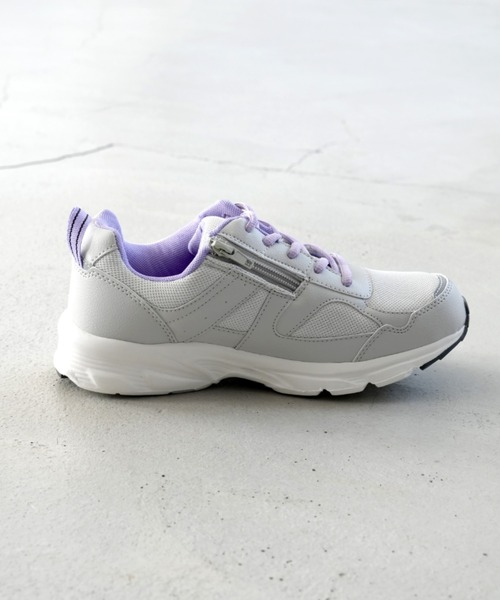 SLACK FOOTWEAR（スラックフットウェア）の「【LEFACILE】防水厚底スニーカー（スニーカー・レディース・ライトグレー/ブラック・23/24/22.5/24.5/23.5）」の5枚目の写真