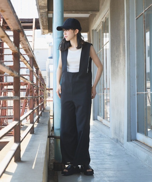 GLOBAL WORK(グローバルワーク)の「EASYケア2WAYサロペット/AND YUA ANY/107974(サロペット/オーバーオール・キッズ・ブラック/ベージュ・150cm/160cm)」の7枚目の写真
