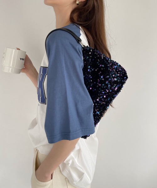 Ada.(エイダ)の「AIR WALK 半袖 ラグラン Tシャツ(Tシャツ/カットソー・レディース・ダークブルー/ブラック/ダークグリーン・M/L)」の11枚目の写真