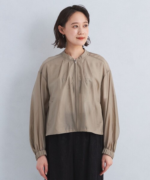 新品　未使用　グリーンレーベル　シアーブルゾン　ブラウス 3500024S0461_m1_a070.jpg