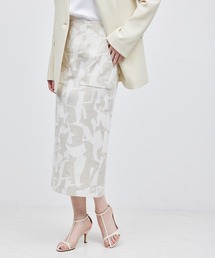 ROPE' | ポケット付きタイトスカート(キカ柄/無地)(スカート)