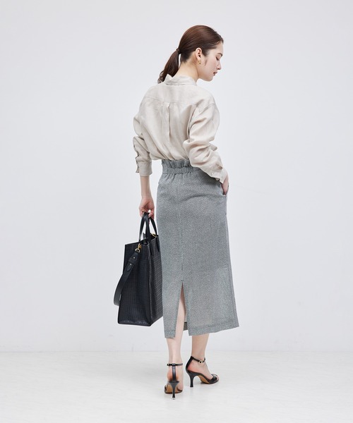 ROPE'（ロペ）の「ポケット付きタイトスカート（キカ柄/無地）（スカート・レディース・ベージュ系その他/ブラック系その他・36/38/40）」の7枚目の写真