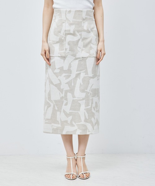 ROPE'（ロペ）の「ポケット付きタイトスカート（キカ柄/無地）（スカート・レディース・ベージュ系その他/ブラック系その他・36/38/40）」の11枚目の写真