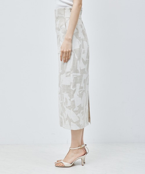 ROPE'（ロペ）の「ポケット付きタイトスカート（キカ柄/無地）（スカート・レディース・ベージュ系その他/ブラック系その他・36/38/40）」の12枚目の写真