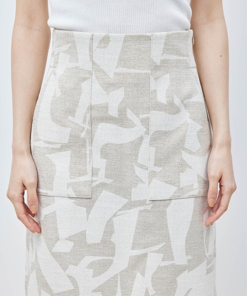 ROPE'（ロペ）の「ポケット付きタイトスカート（キカ柄/無地）（スカート・レディース・ベージュ系その他/ブラック系その他・36/38/40）」の15枚目の写真