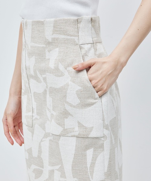 ROPE'（ロペ）の「ポケット付きタイトスカート（キカ柄/無地）（スカート・レディース・ベージュ系その他/ブラック系その他・36/38/40）」の16枚目の写真