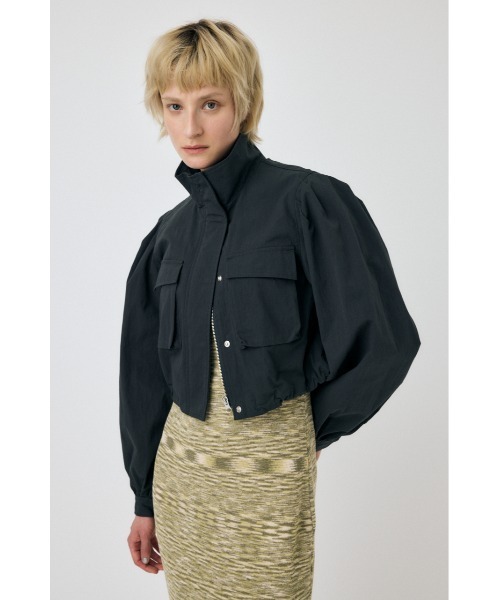 MOUSSY(マウジー)の「CROPPED CARGO ジャケット(その他アウター・レディース・オフホワイト/オレンジ系その他/ライトブラック・FREE)」の3枚目の写真