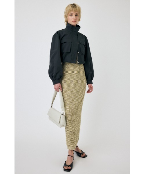 MOUSSY(マウジー)の「CROPPED CARGO ジャケット(その他アウター・レディース・オフホワイト/オレンジ系その他/ライトブラック・FREE)」の7枚目の写真
