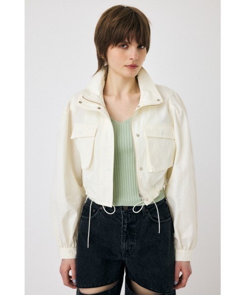 MOUSSY(マウジー)の「CROPPED CARGO ジャケット(その他アウター・レディース・オフホワイト/オレンジ系その他/ライトブラック・FREE)」の17枚目の写真