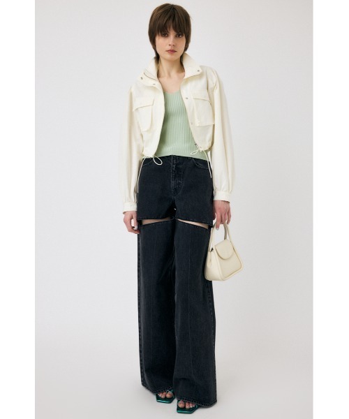 MOUSSY(マウジー)の「CROPPED CARGO ジャケット(その他アウター・レディース・オフホワイト/オレンジ系その他/ライトブラック・FREE)」の18枚目の写真