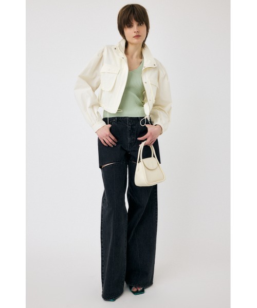 MOUSSY(マウジー)の「CROPPED CARGO ジャケット(その他アウター・レディース・オフホワイト/オレンジ系その他/ライトブラック・FREE)」の19枚目の写真