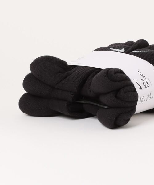 NIKE（ナイキ）の「《NIKEアパレル》6PYAエブリデイクッションクルーソックス（ソックス/靴下・メンズ・ホワイト/ブラック・23-25/21-23）」の3枚目の写真