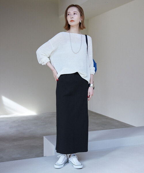 スローブIENA 新品　スカート 追加》エアリーニットスカート（その他スカート）｜SLOBE IENA