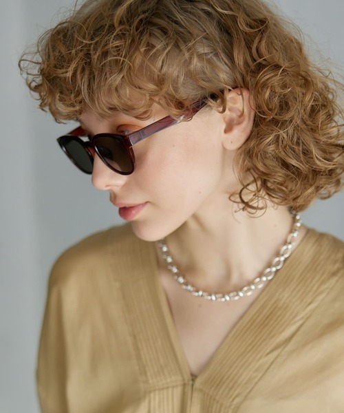 Jugaad14(ジュガードフォーティーン)の「jugaad 14 COVE CLEAR-dk green(メガネ・レディース・ブラウン系その他/グレー/ブラウン/ブラック/ライトグレー・-)」の4枚目の写真