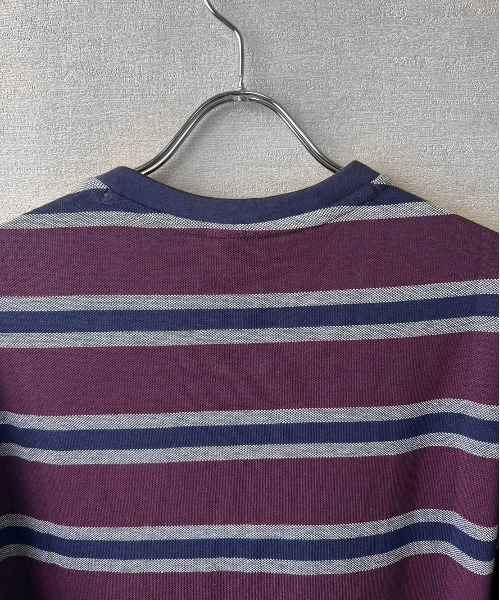 U.S. POLO ASSN.(ユーエスポロアッスン)の「【T23】【U.S. POLO ASSN/ユーエスポロアッスン】YD BIRDSEYE STRIPE JERSEY TEE / バードアイ ストライプ ジャージー Tシャツ(Tシャツ/カットソー・メンズ・グリーン/マルーン・SMALL/MEDIUM/LARGE)」の8枚目の写真