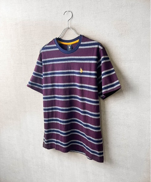 U.S. POLO ASSN.(ユーエスポロアッスン)の「【T23】【U.S. POLO ASSN/ユーエスポロアッスン】YD BIRDSEYE STRIPE JERSEY TEE / バードアイ ストライプ ジャージー Tシャツ(Tシャツ/カットソー・メンズ・グリーン/マルーン・SMALL/MEDIUM/LARGE)」の10枚目の写真