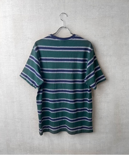 U.S. POLO ASSN.(ユーエスポロアッスン)の「【T23】【U.S. POLO ASSN/ユーエスポロアッスン】YD BIRDSEYE STRIPE JERSEY TEE / バードアイ ストライプ ジャージー Tシャツ(Tシャツ/カットソー・メンズ・グリーン/マルーン・SMALL/MEDIUM/LARGE)」の7枚目の写真