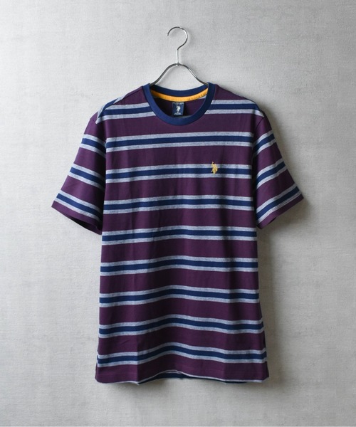 U.S. POLO ASSN.(ユーエスポロアッスン)の「【T23】【U.S. POLO ASSN/ユーエスポロアッスン】YD BIRDSEYE STRIPE JERSEY TEE / バードアイ ストライプ ジャージー Tシャツ(Tシャツ/カットソー・メンズ・グリーン/マルーン・SMALL/MEDIUM/LARGE)」の16枚目の写真