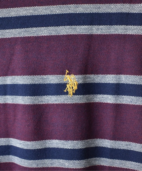U.S. POLO ASSN.(ユーエスポロアッスン)の「【T23】【U.S. POLO ASSN/ユーエスポロアッスン】YD BIRDSEYE STRIPE JERSEY TEE / バードアイ ストライプ ジャージー Tシャツ(Tシャツ/カットソー・メンズ・グリーン/マルーン・SMALL/MEDIUM/LARGE)」の17枚目の写真