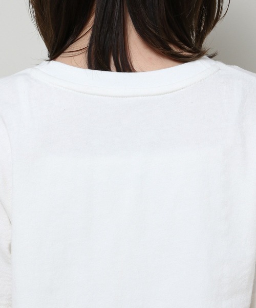 ALAND（エーランド）の「【UNISEX】ALAND／ALOGOワッペンT（Tシャツ/カットソー・レディース・ダークブラウン/ピンク/ネイビー/ホワイト/ブラック・SMALL/LARGE/MEDIUM）」の19枚目の写真