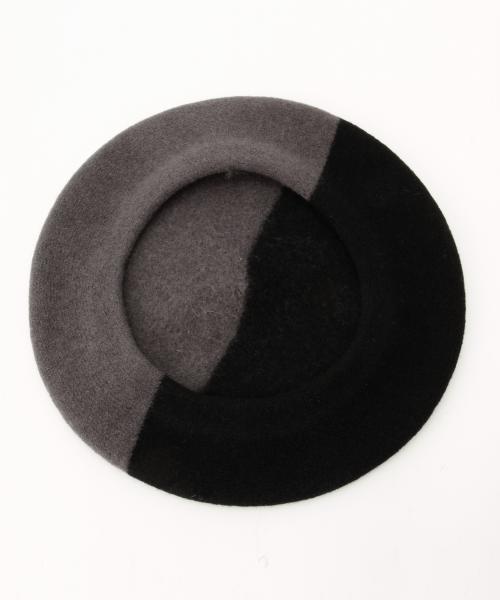 BEAMS BOY（ビームスボーイ）の「La Beret Francais / 2TONE ベレー 15（ハンチング/ベレー帽・レディース・ブラック/ネイビー・ONE SIZE）」の14枚目の写真
