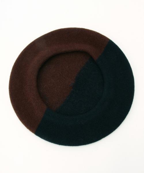 BEAMS BOY（ビームスボーイ）の「La Beret Francais / 2TONE ベレー 15（ハンチング/ベレー帽・レディース・ブラック/ネイビー・ONE SIZE）」の10枚目の写真