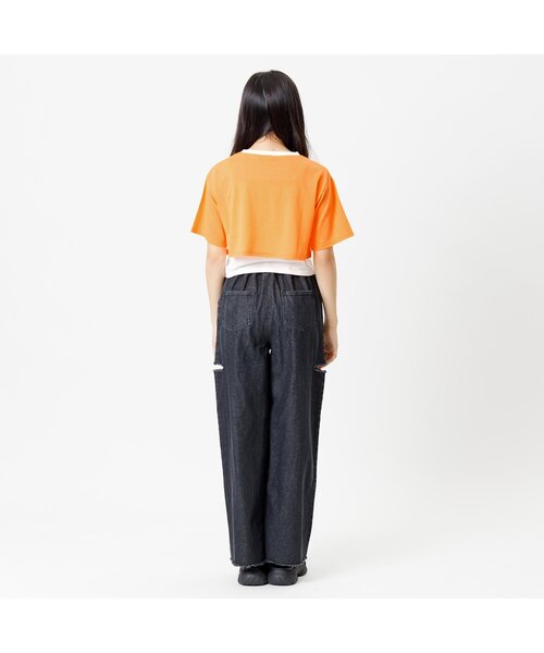 algy（アルジー）の「【ACTIVE・接触冷感】ネオンリンガーシアーＴ&キャミセット（アンサンブル・キッズ・オレンジ/ブラック/オフホワイト・XX-SMALL/X-SMALL/MEDIUM/SMALL）」の6枚目の写真